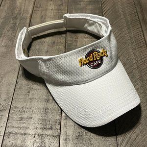 Nashville Tennessee Hard Rock Café White Sun Visor Hat
